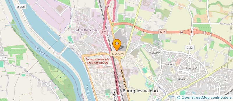 localisation de l'entreprise WB 26/07 à BOURG-LES-VALENCE