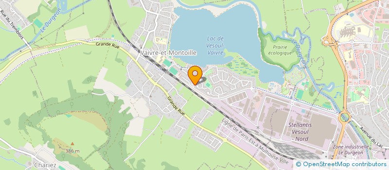 localisation de l'entreprise WB BFC  VAIVRE-ET-MONTOILLE