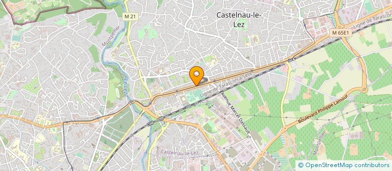 localisation de l'entreprise WB COIFFURE  CASTELNAU-LE-LEZ