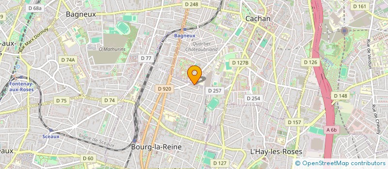 localisation de l'entreprise WB ENTREPRISES à BOURG-LA-REINE