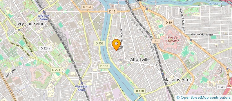 localisation de l'entreprise WB FIBRE à ALFORTVILLE