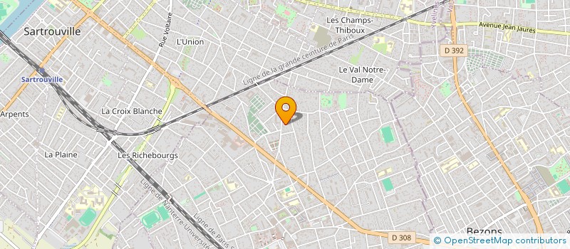 localisation de l'entreprise WB FINANCE à HOUILLES