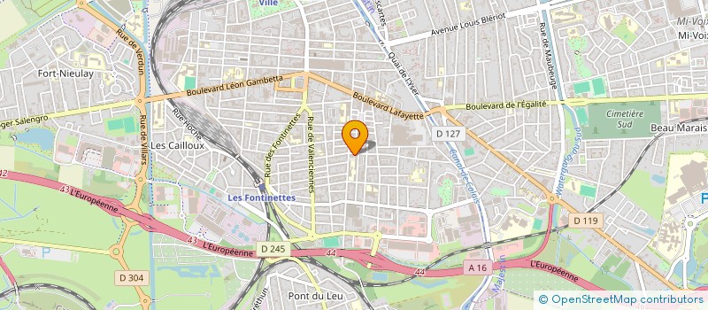 localisation de l'entreprise WB IMMO  CALAIS