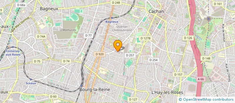 localisation de l'entreprise WB IMMONESS à BOURG-LA-REINE