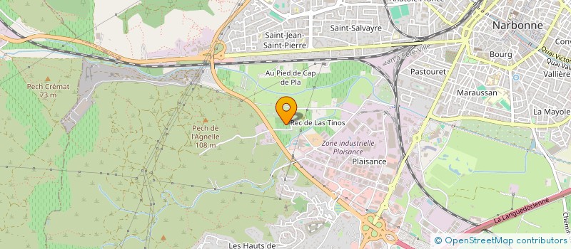 localisation de l'entreprise WB PROMOTION  NARBONNE