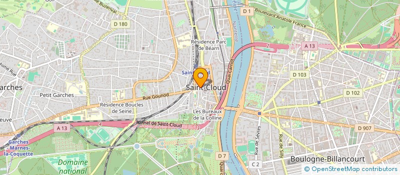 localisation de l'entreprise WB REAL ESTATE MANAGEMENT SAS à SAINT-CLOUD