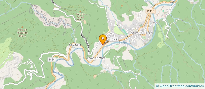 localisation de l'entreprise WB SERVICE  ARLES-SUR-TECH