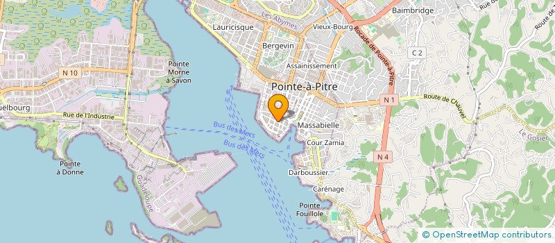 localisation de l'entreprise WB2M à POINTE-A-PITRE