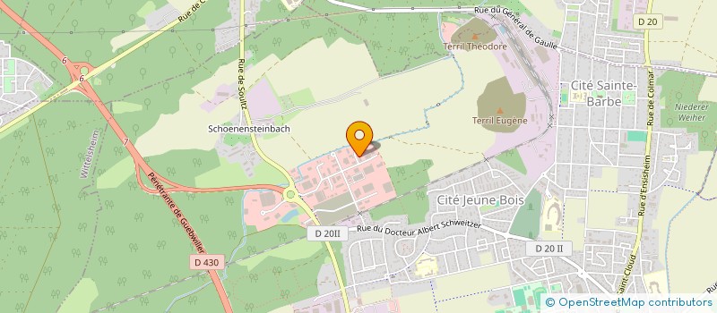 localisation de l'entreprise WBB à WITTENHEIM