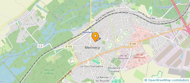 localisation de l'entreprise WBDESIGN à MENNECY