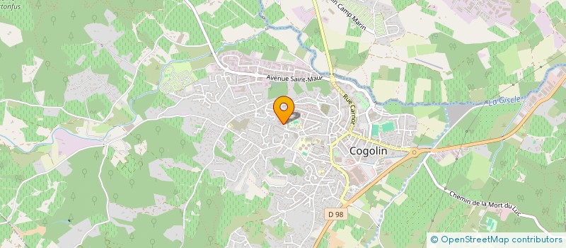 localisation de l'entreprise WBR PAINT à COGOLIN
