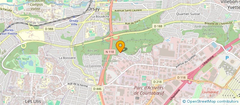 localisation de l'entreprise WBS IT SERVICES à ORSAY