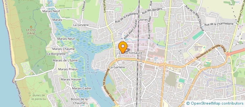 localisation de l'entreprise WCM CHOCOLATE à LES SABLES D'OLONNE