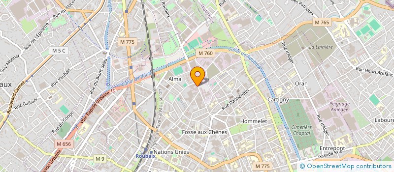 localisation de l'entreprise WCMIA à ROUBAIX