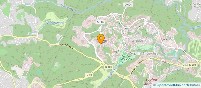 localisation de l'entreprise WCS  VALBONNE