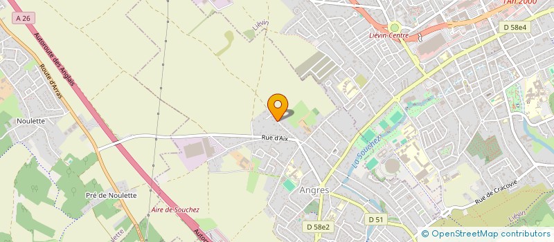 localisation de l'entreprise WD  ANGRES