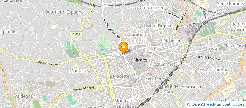 localisation de l'entreprise WD à NIMES