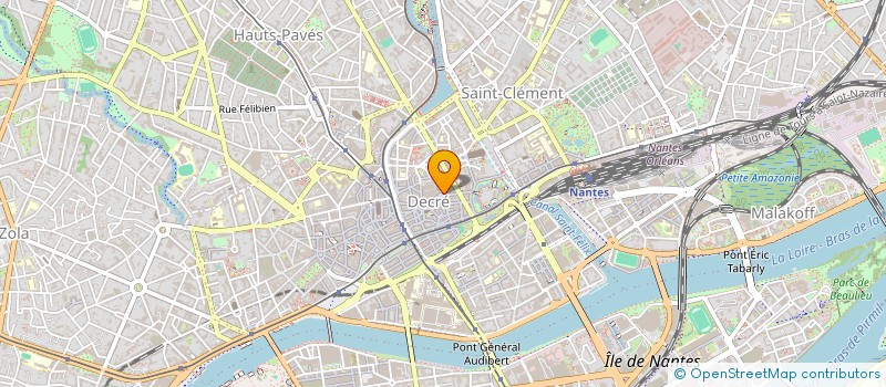 localisation de l'entreprise WD à NANTES
