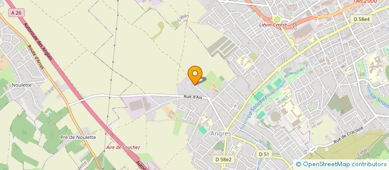 localisation de l'entreprise WD  ANGRES