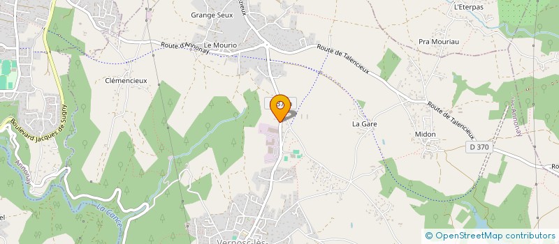 localisation de l'entreprise WD GESTION  VERNOSC-LES-ANNONAY