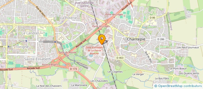localisation de l'entreprise WD IMMO  CHANTEPIE