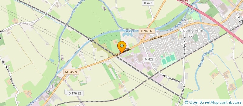 localisation de l'entreprise WD MARTIN  ERQUINGHEM-LYS