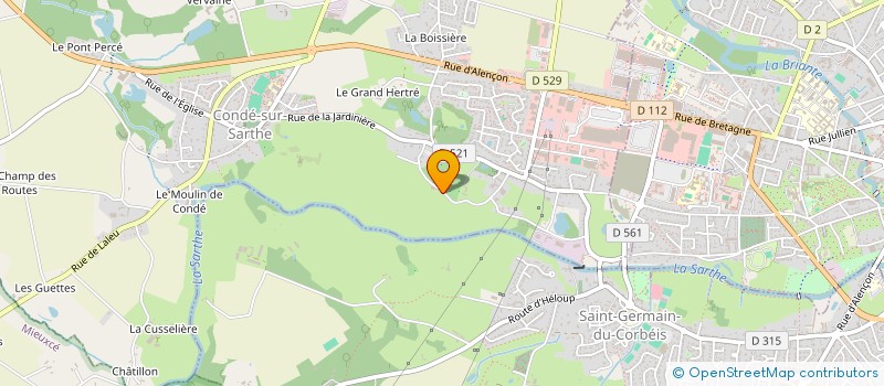 localisation de l'entreprise WD61 à CONDE-SUR-SARTHE