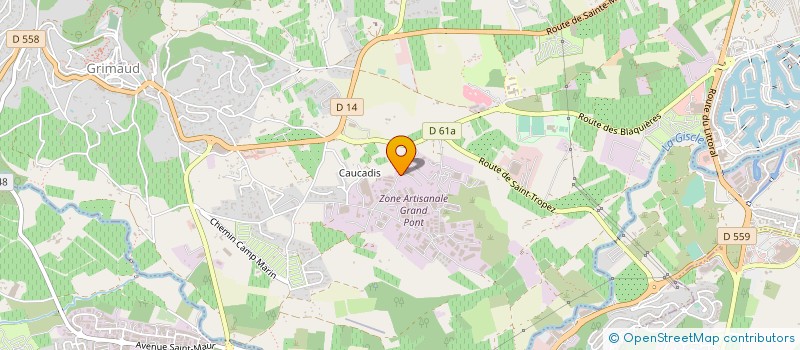 localisation de l'entreprise WD83 à GRIMAUD