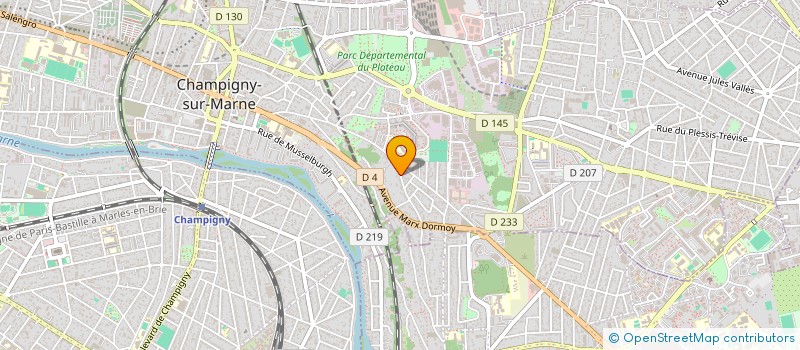 localisation de l'entreprise WDF à CHAMPIGNY-SUR-MARNE