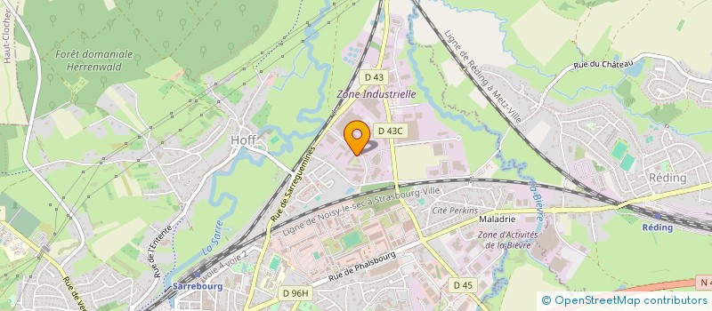 localisation de l'entreprise WDGR  SARREBOURG