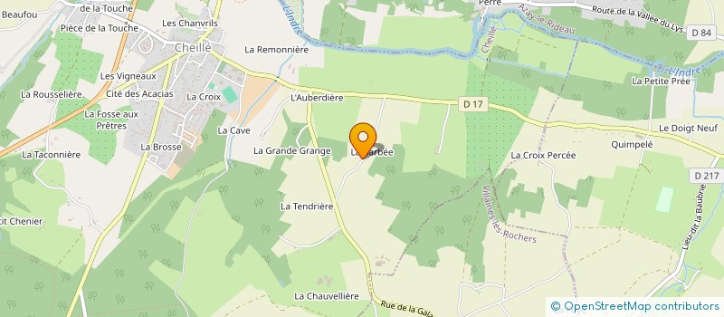 localisation de l'entreprise WDH  CHEILLE