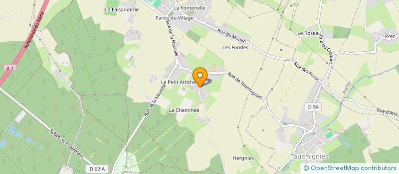 localisation de l'entreprise WDL  ATTICHES