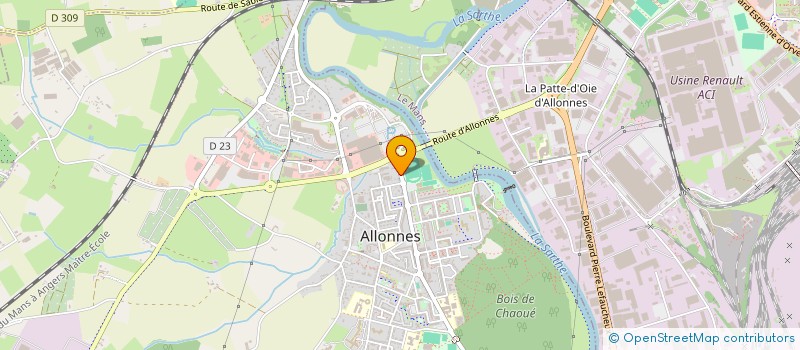 localisation de l'entreprise WDS  ALLONNES