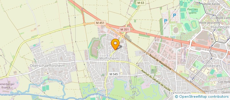 localisation de l'entreprise WE  WOLFISHEIM