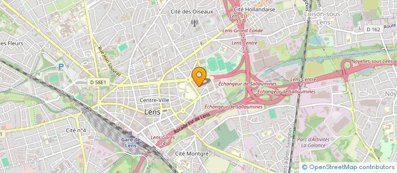 localisation de l'entreprise WE ARE FAMILY  LENS