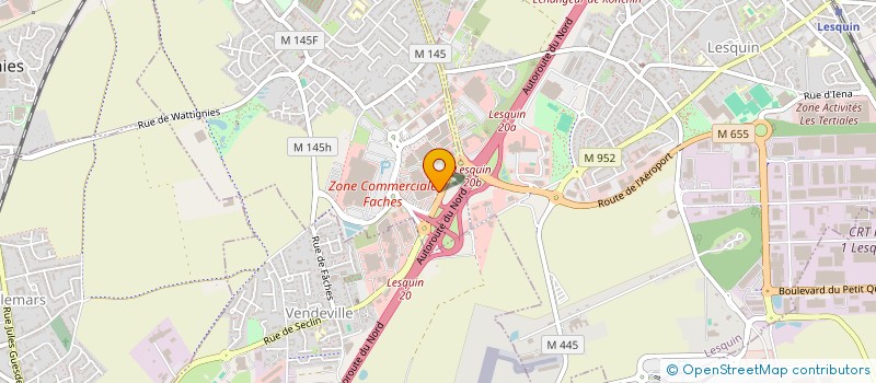 localisation de l'entreprise WE AUDITION LILLE FACHES  FACHES-THUMESNIL