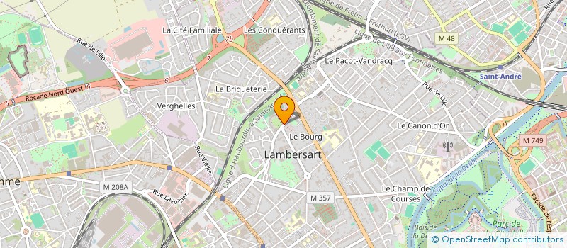 localisation de l'entreprise WE B.A.U. à LAMBERSART