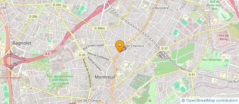 localisation de l'entreprise WE CAME FROM à MONTREUIL