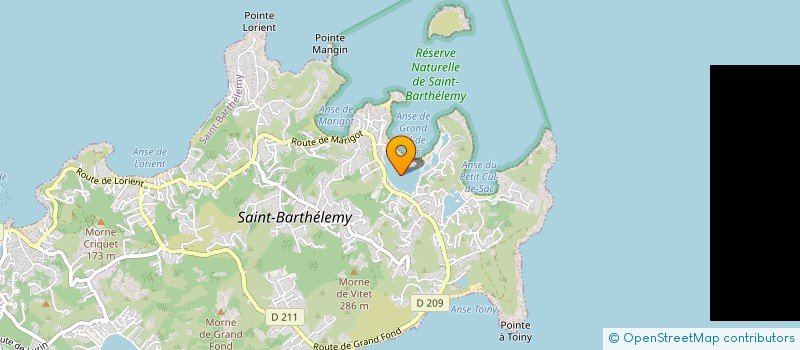 localisation de l'entreprise WE CARE SBH à SAINT BARTHELEMY