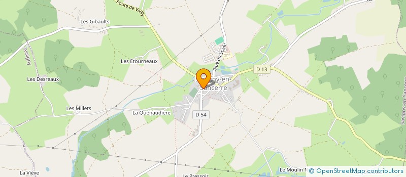 localisation de l'entreprise WE-CLIM à SAVIGNY-EN-SANCERRE