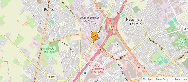 localisation de l'entreprise WE CONNECT INFRA FRANCE à RONCQ