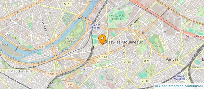 localisation de l'entreprise WE CREATIV à ISSY-LES-MOULINEAUX