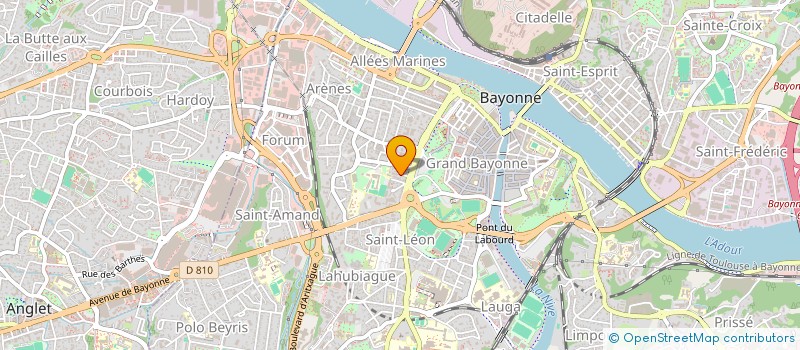 localisation de l'entreprise WE DANCE STUDIO 64 à BAYONNE