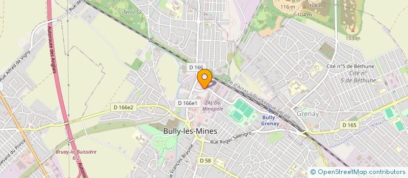 localisation de l'entreprise WE MATERIELS à BULLY-LES-MINES