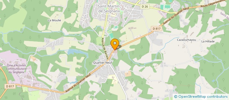 localisation de l'entreprise WE MOUV'  SAINT-MARTIN-DE-SEIGNANX