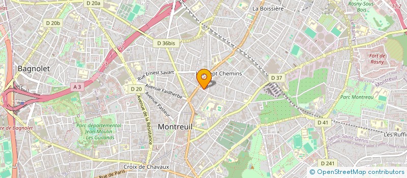 localisation de l'entreprise WE OUTSIDE PARIS  MONTREUIL