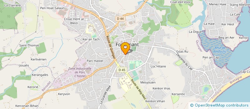 localisation de l'entreprise WE-SAP à FOUESNANT