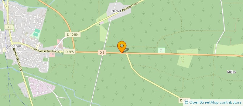 localisation de l'entreprise WE-SENS  LACANAU