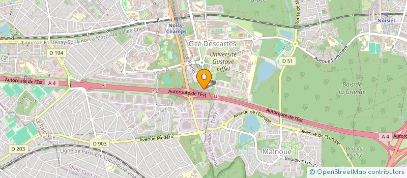 localisation de l'entreprise WE TRANS  CHAMPS-SUR-MARNE