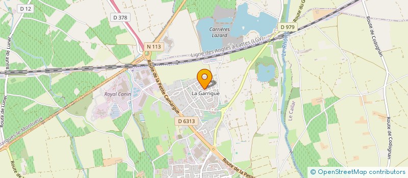 localisation de l'entreprise WEA HM  PAYRAC